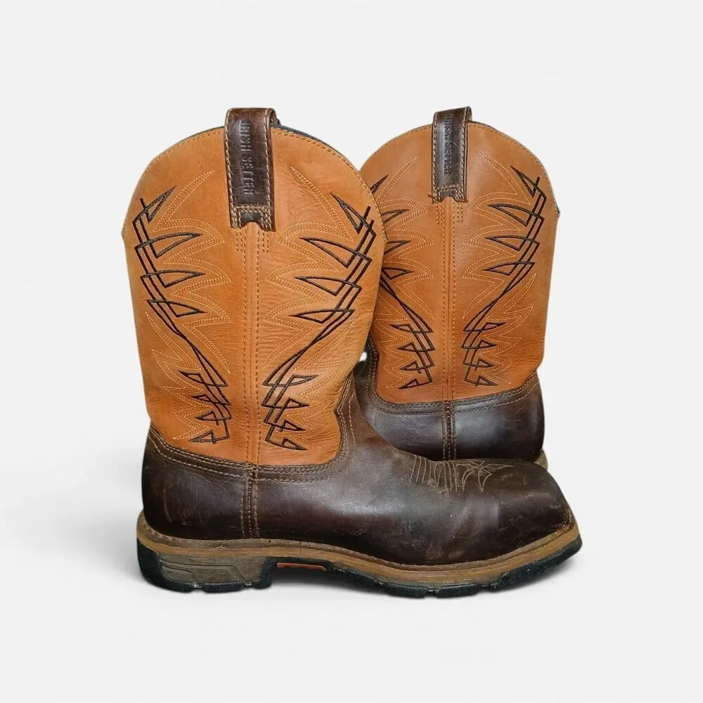 Irish Setter Marshall  11-inch Waterproof Leather Soft Toe Pull-On Boots Sz 10D